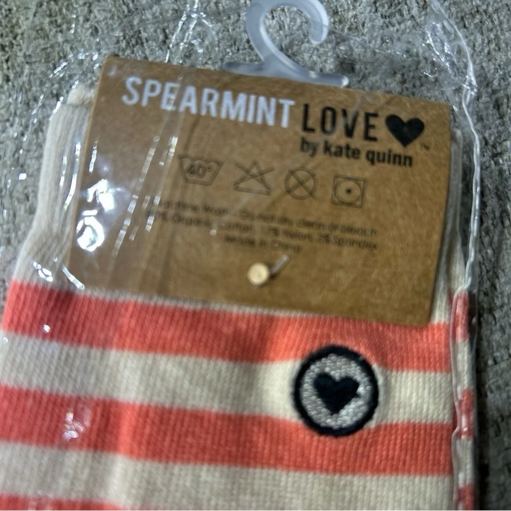 NWT Malone Legwarmers , Oatmeal Stripe Spearmint Love by Kate Quinn PRICE FIRM!